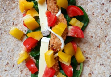 Simple Chicken & Veggie Wraps