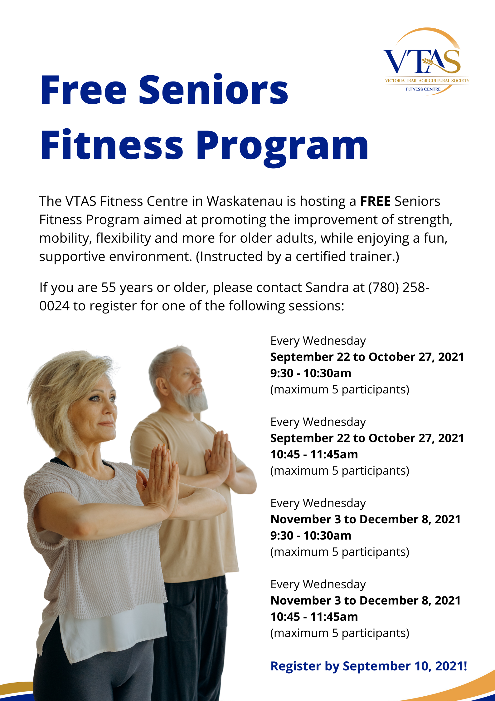 FREE Seniors Fitness Program - VTAS Fitness Centre