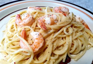 Creamy Shrimp Spaghetti